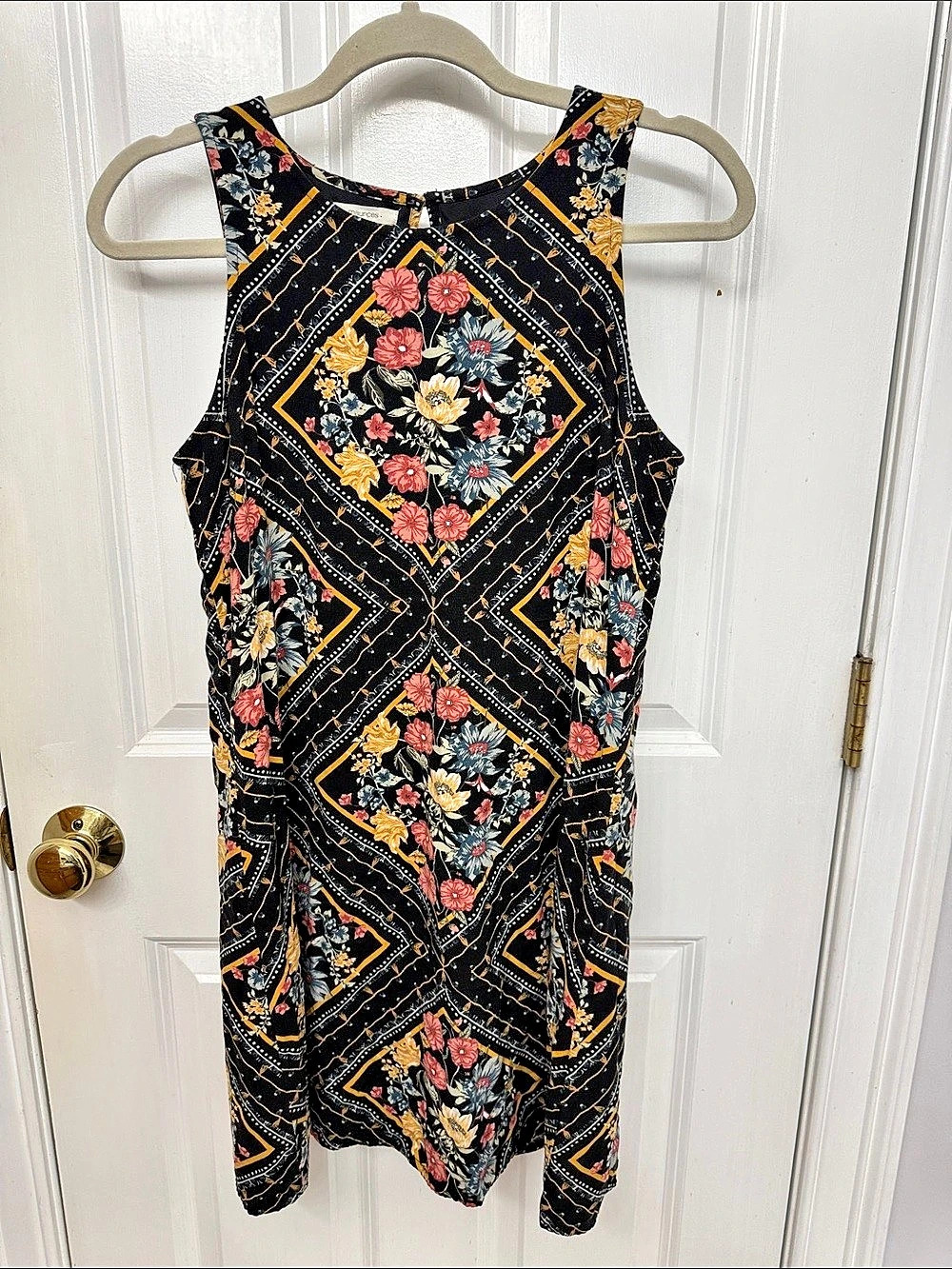 Maurices Floral Geometric Mini Dress Size XS Like New
